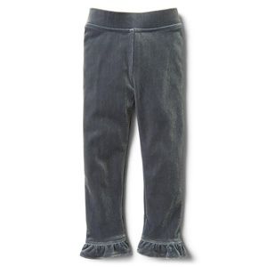 Janie & Jack Ruffle Hem Leggings in Charcoal  ( 6)